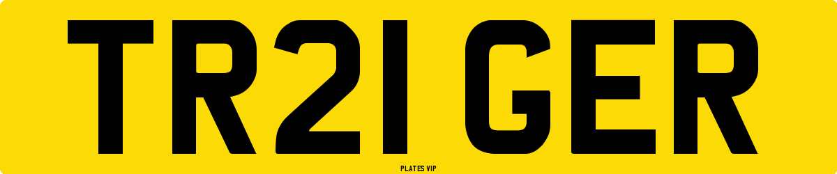 TR21 GER Number Plate