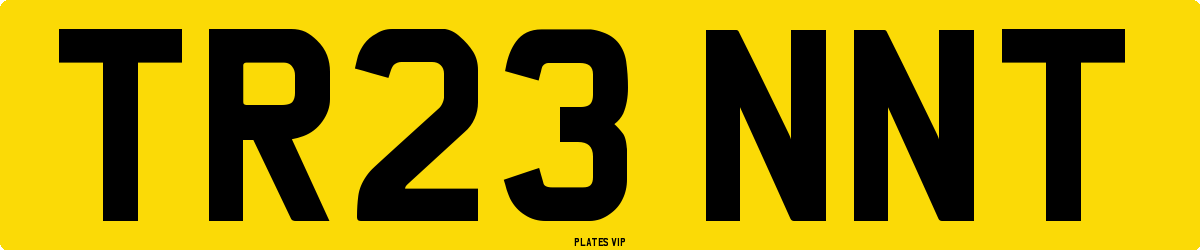 TR23 NNT Number Plate