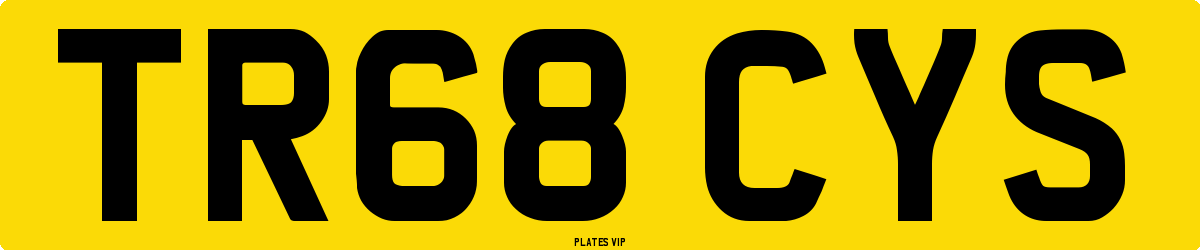 TR68 CYS Number Plate