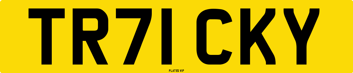 TR71 CKY Number Plate
