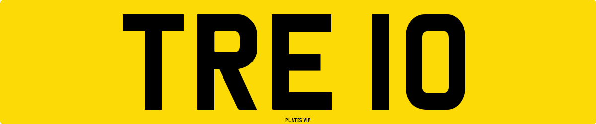 TRE 10 Number Plate