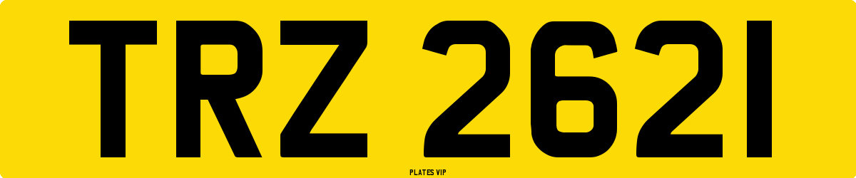 TRZ 2621 Number Plate