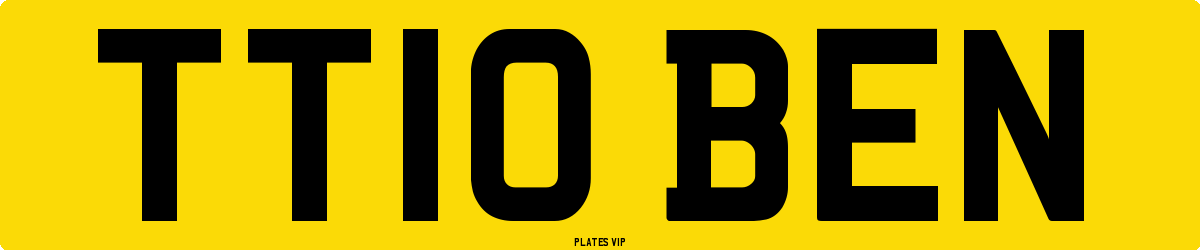 TT10 BEN Number Plate