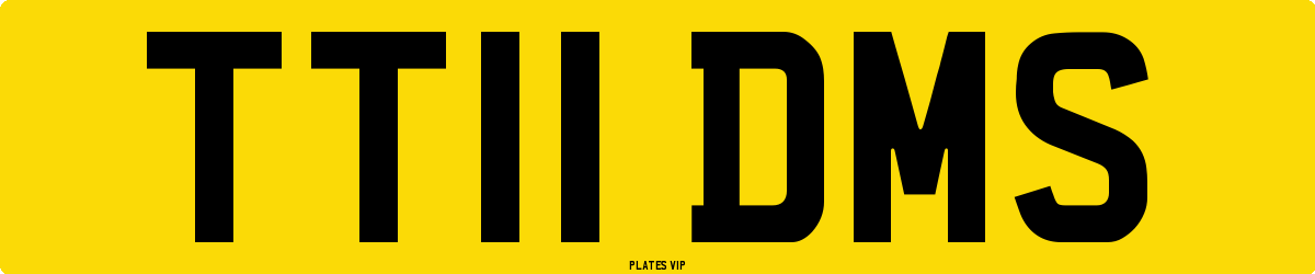 TT11 DMS Number Plate