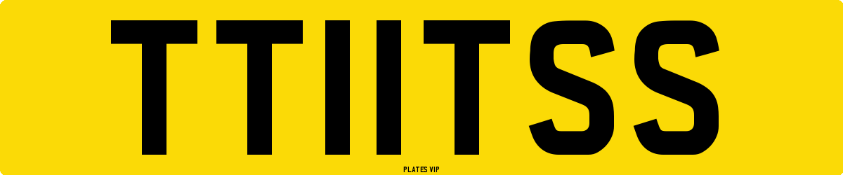 TT11TSS Number Plate
