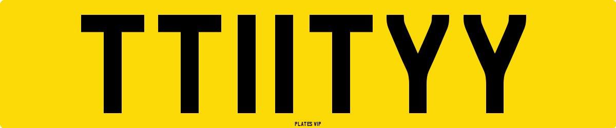 TT11TYY Number Plate
