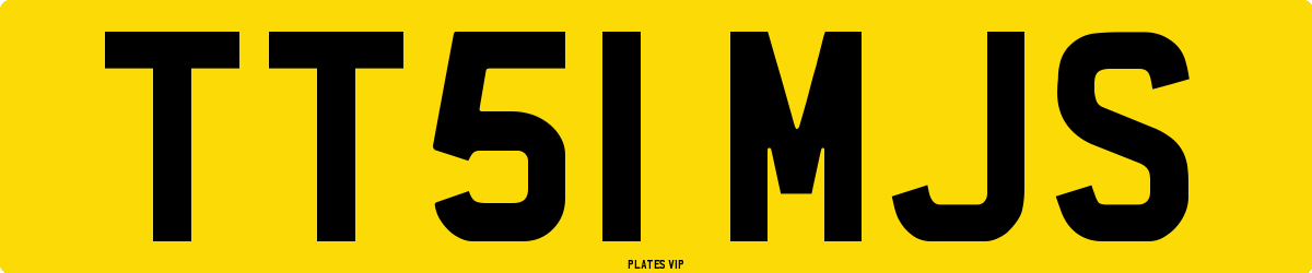 TT51 MJS Number Plate