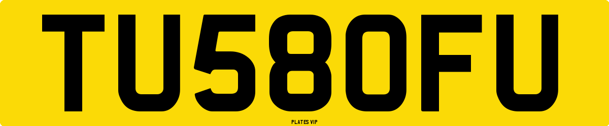 TU58OFU Number Plate