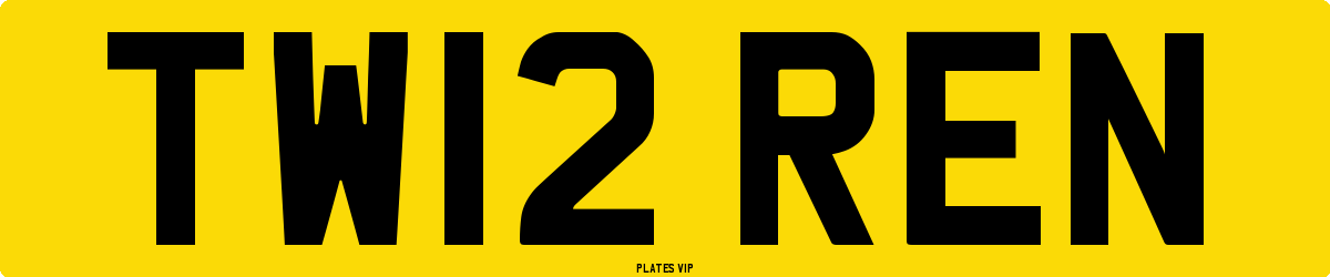 TW12 REN Number Plate