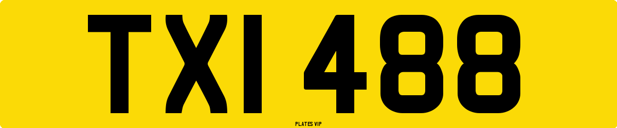TXI 488 Number Plate