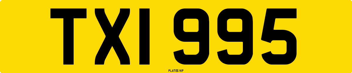 TXI 995 Number Plate