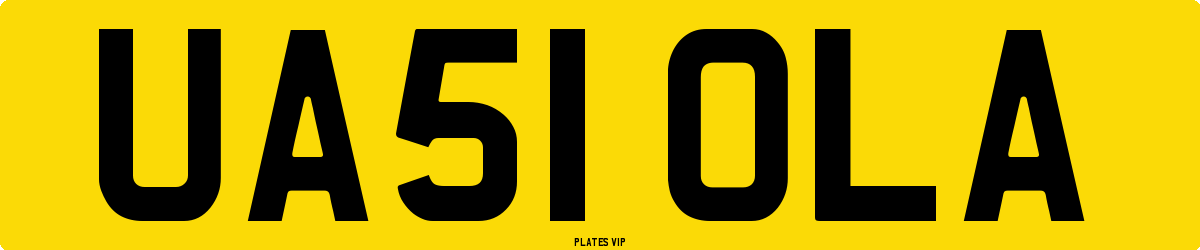 UA51 OLA Number Plate