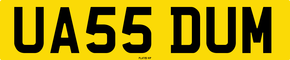 UA55 DUM Number Plate