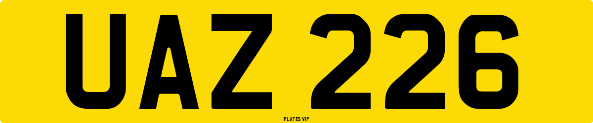 UAZ 226 Number Plate