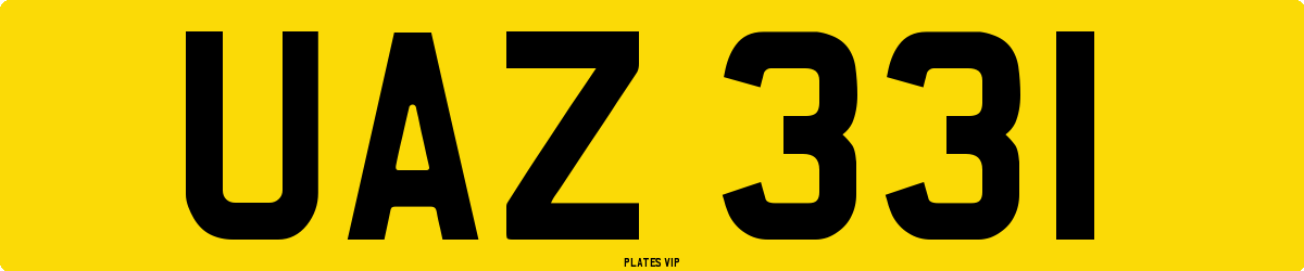 UAZ 331 Number Plate
