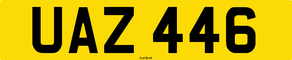 UAZ 446 Number Plate