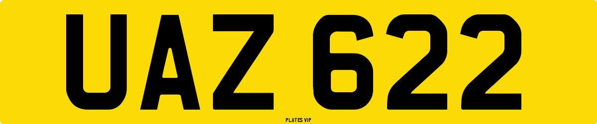 UAZ 622 Number Plate