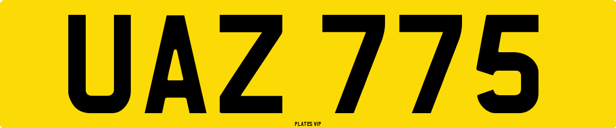 UAZ 775 Number Plate