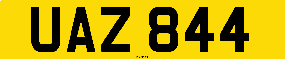 UAZ 844 Number Plate