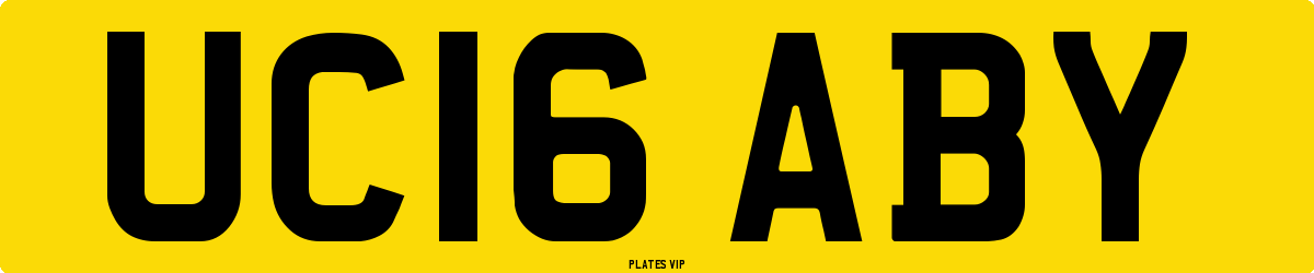 UC16 ABY Number Plate