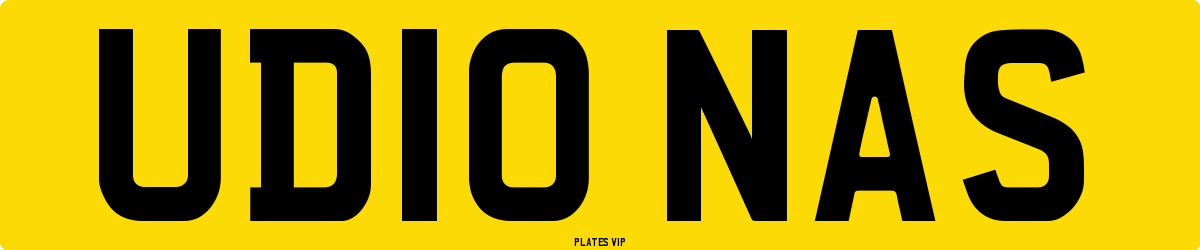 UD10 NAS Number Plate