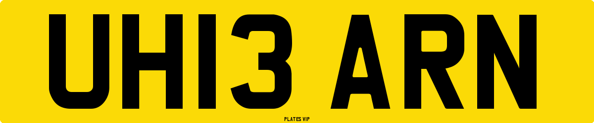 UH13 ARN Number Plate