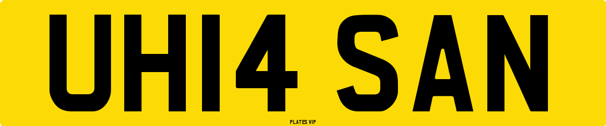 UH14 SAN Number Plate