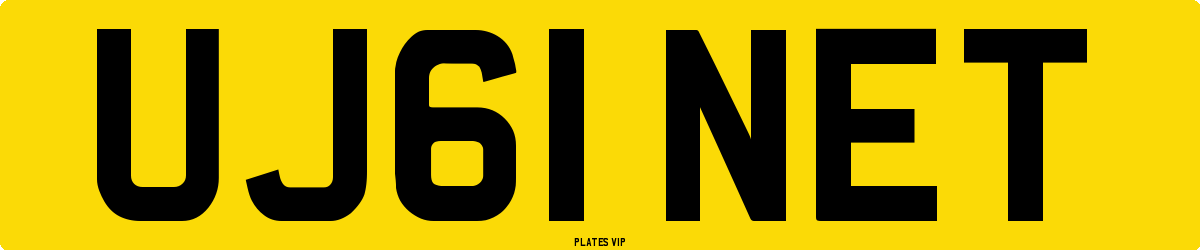 UJ61 NET Number Plate