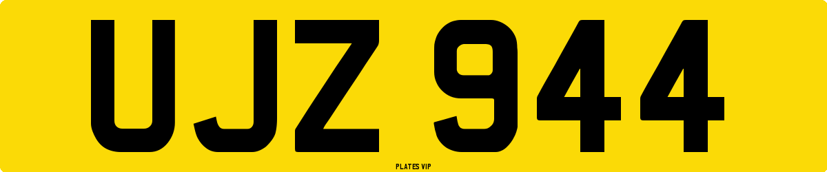 UJZ 944 Number Plate