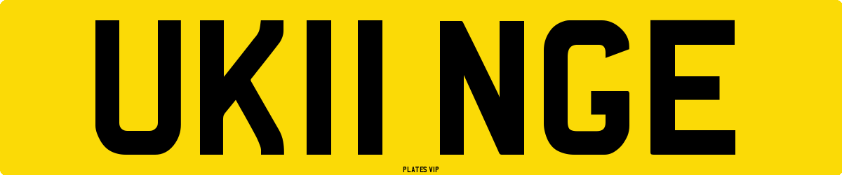UK11 NGE Number Plate