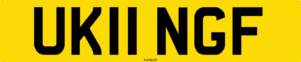 UK11 NGF Number Plate