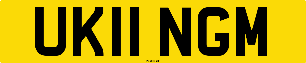 UK11 NGM Number Plate