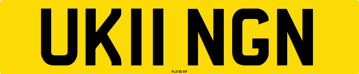 UK11 NGN Number Plate
