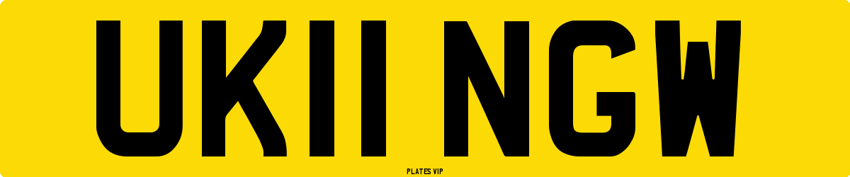 UK11 NGW Number Plate