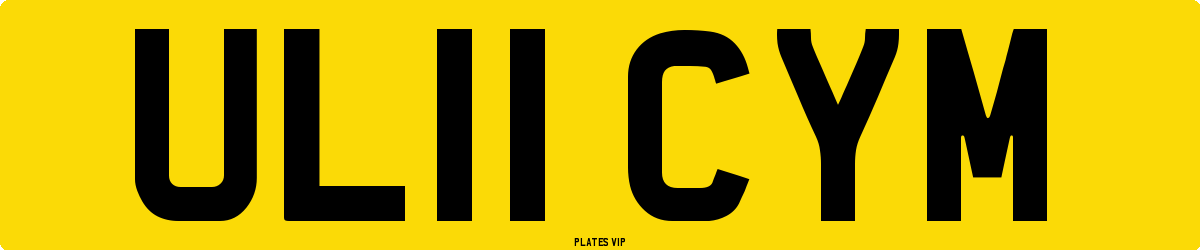 UL11 CYM Number Plate