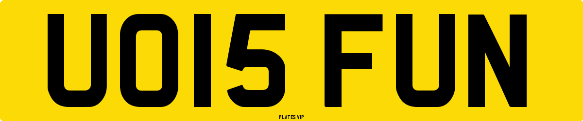 UO15 FUN Number Plate