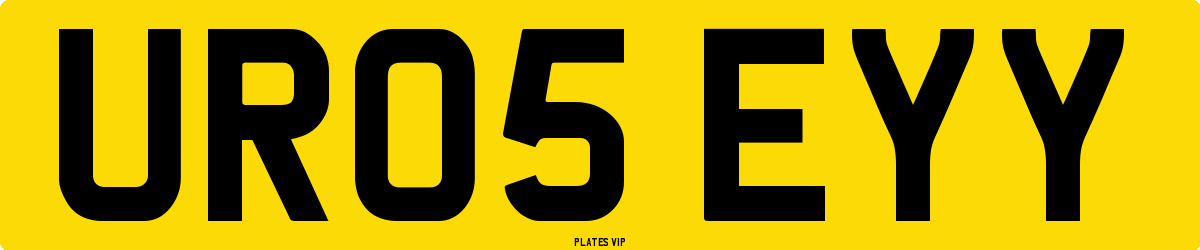 UR05 EYY Number Plate