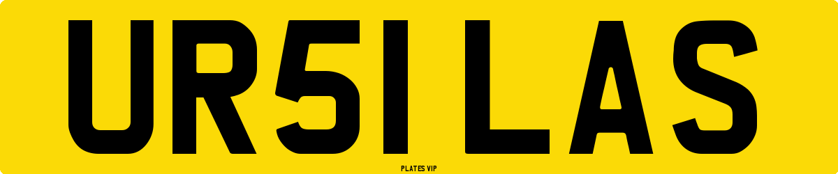 UR51 LAS Number Plate