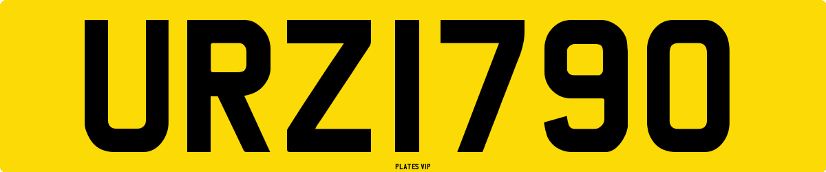 URZ1790 Number Plate
