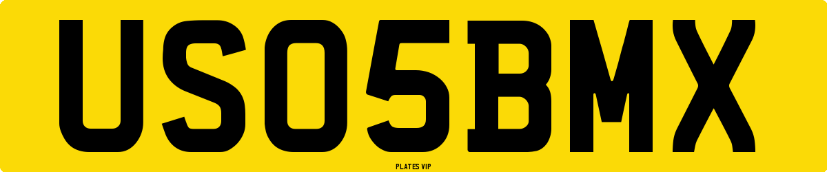 US 05 BMX Number Plate
