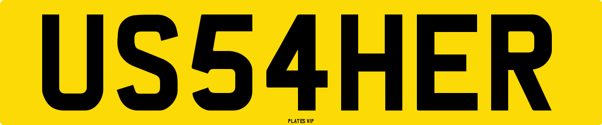 US54HER Number Plate