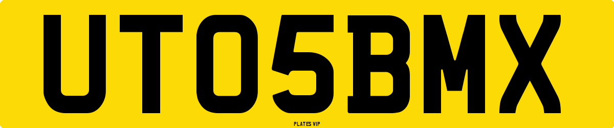 UT 05 BMX Number Plate