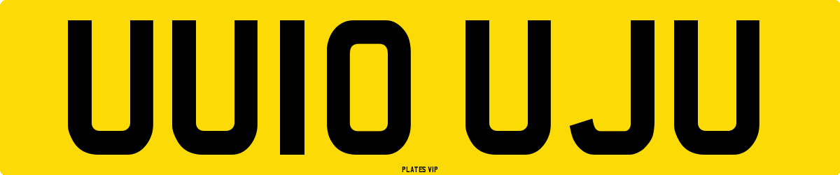 UU10 UJU Number Plate