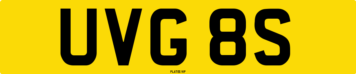UVG 8S Number Plate