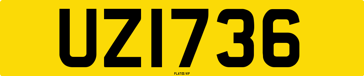 UZ1736 Number Plate