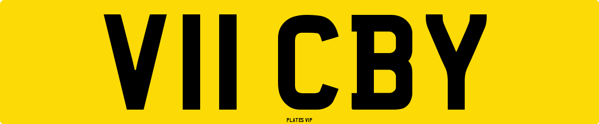 V11 CBY Number Plate