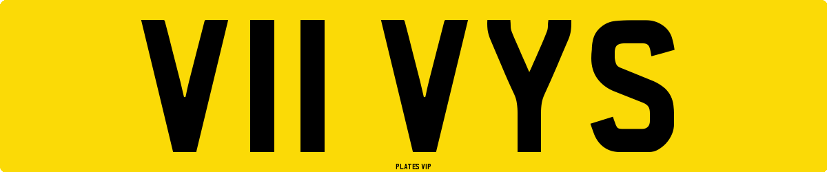 V11 VYS Number Plate