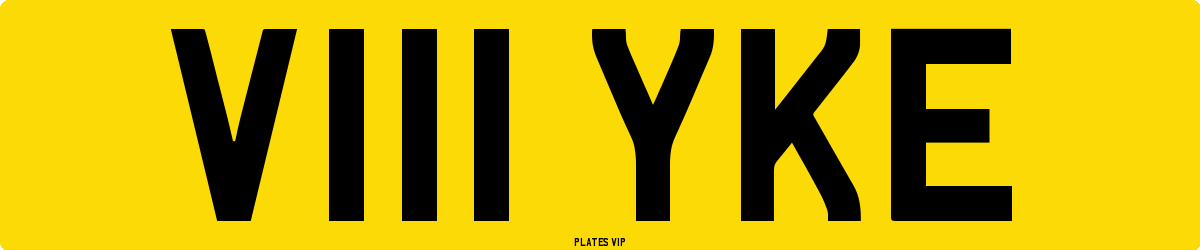 V111 YKE Number Plate
