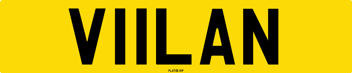 V11LAN Number Plate