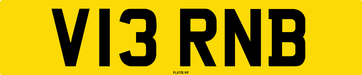 V13 RNB Number Plate
